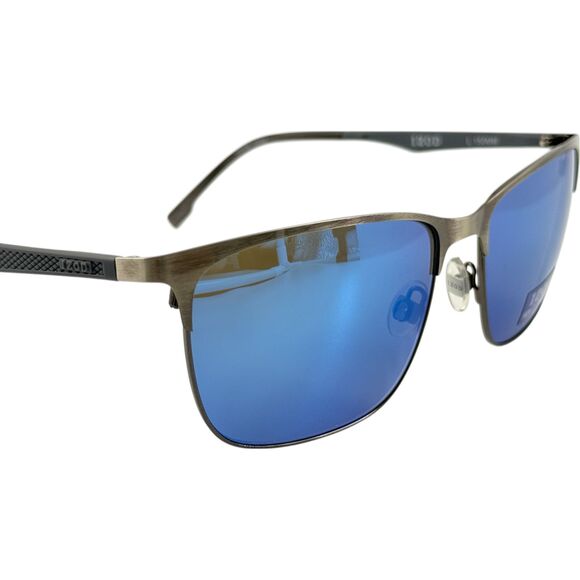 Izod IZ3511 Mens Metal Sunglass Gunmetal 60-17 Brown Lenses w Mirror Large Fit
